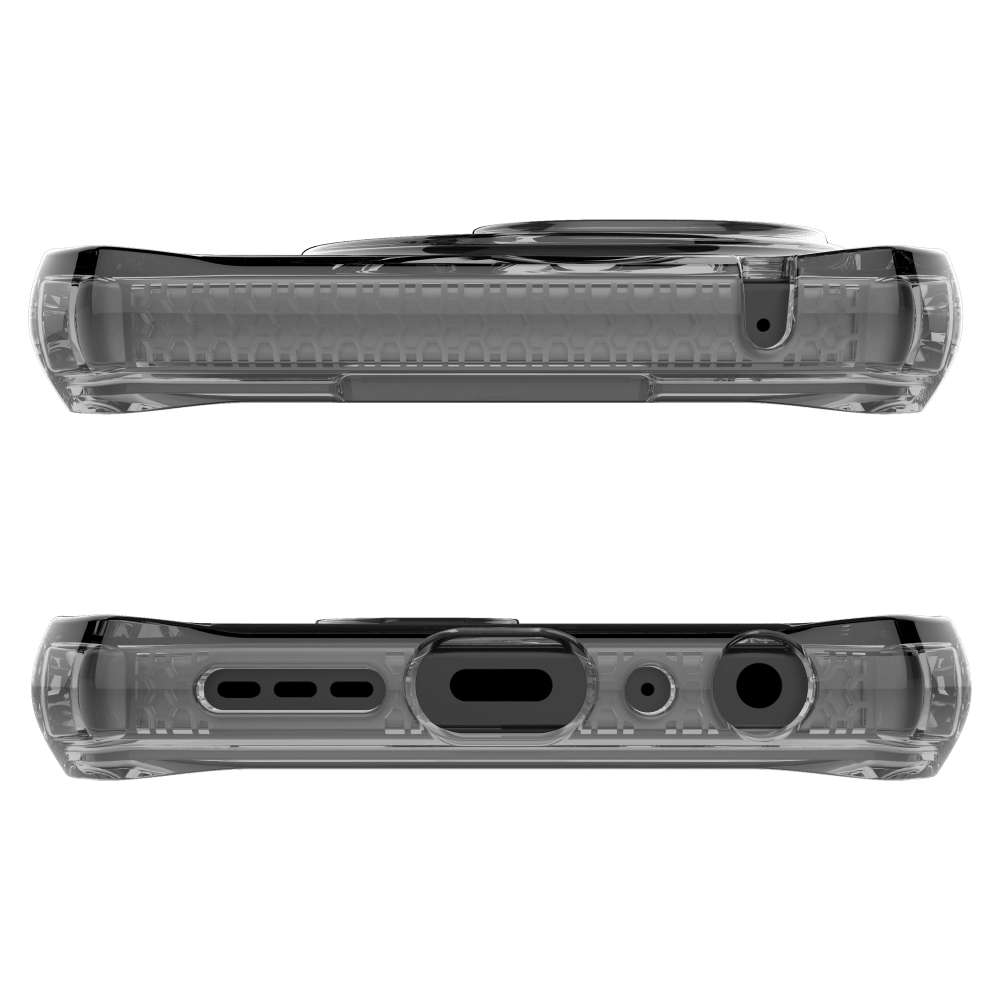 Alt View 3. Itskins - Spectrum_R Clear Case for TCL 50 XL NXTPAPER 5G - Black.