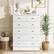 Alt View 6. Winado - Modern 6 Drawer Dresser Tall Dresser Chest of Drawers Anti-Tipping Device Metal Handle for Bedroom Living Room Hallway - White.