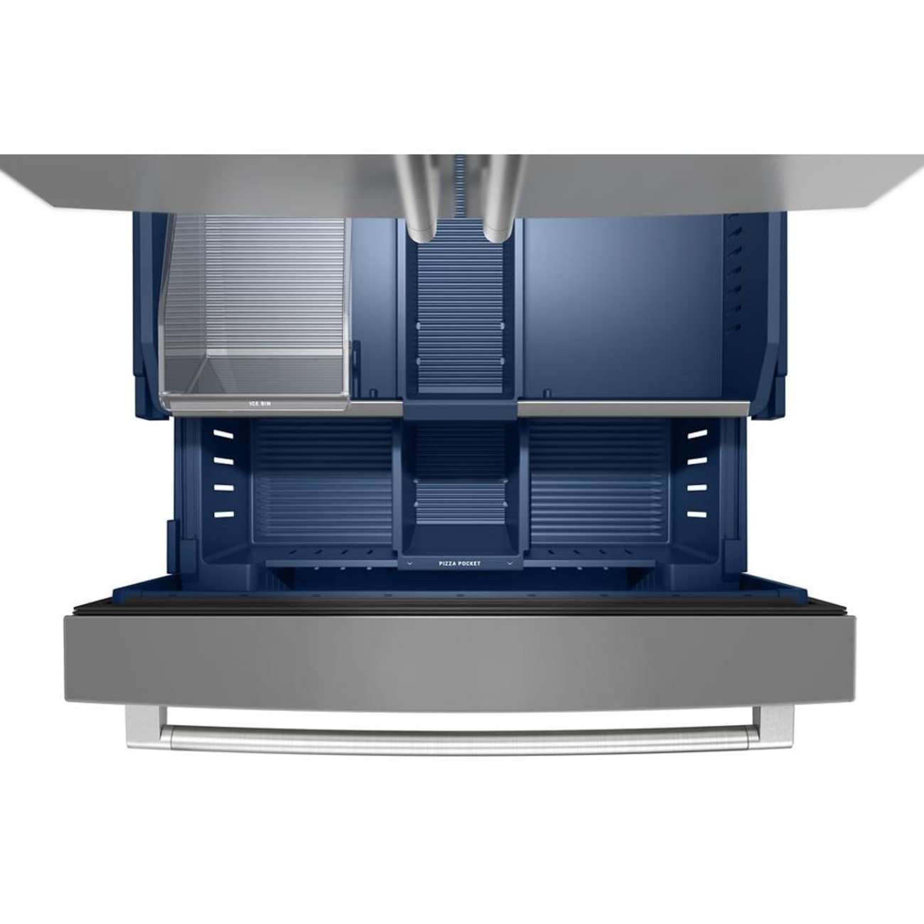 Alt View 11. Maytag - Maytag - Maytag 31 Cu. Ft. XL Capacity French Door Bottom Mount Refrigerator with Ice + Water - Fingerprint-Resistant Stainless Finish.