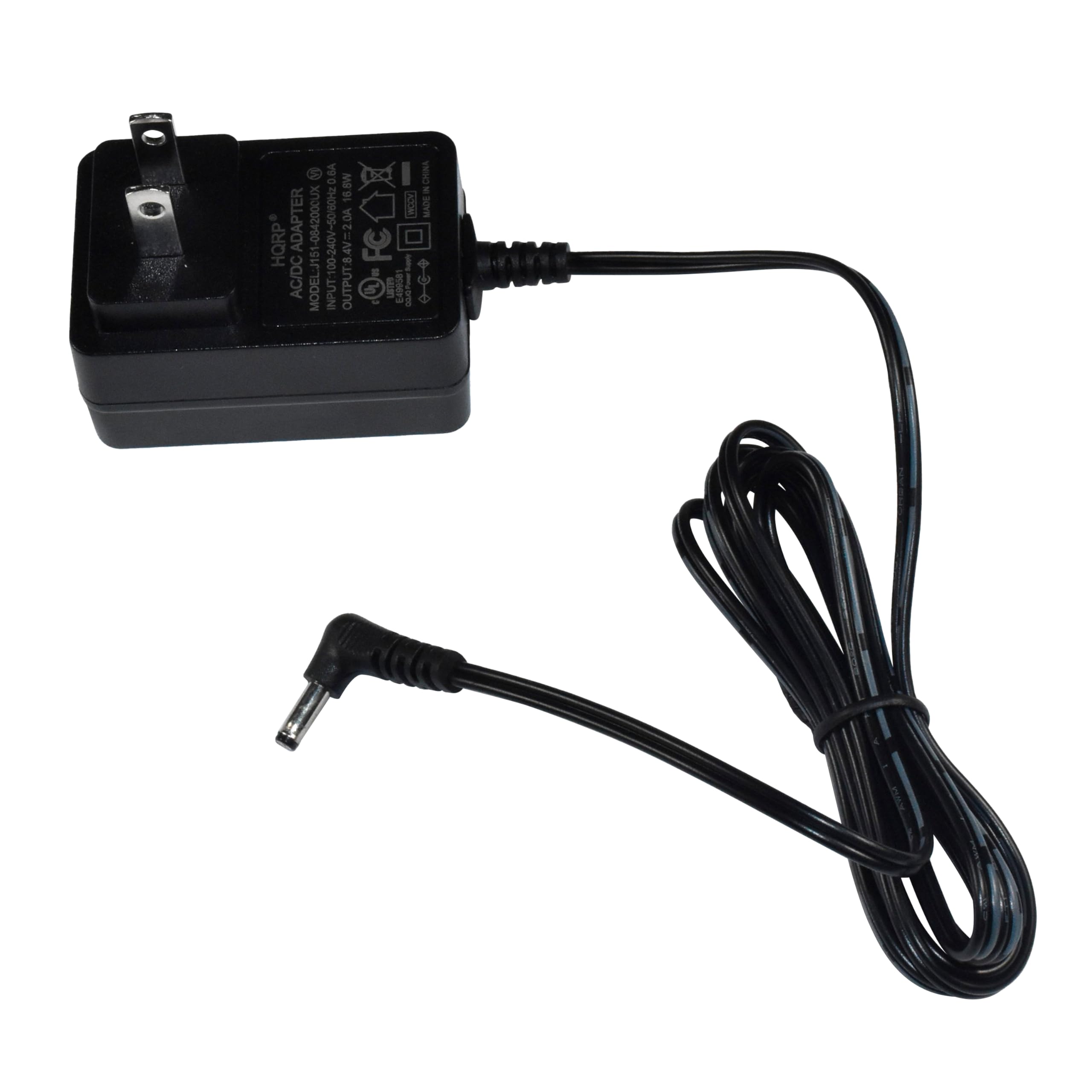 O.8A CHINI MB91 1 - 2 sOVI 151-0842000UX 2.0A HQRP AC/DC C/DC ADAPTER MODEL J 2 HOPGN-7GT78O-5S6 INPUT OUTPUT 8.4V=2.0A OUTPUT 8.4V X FC I LEOREPS I