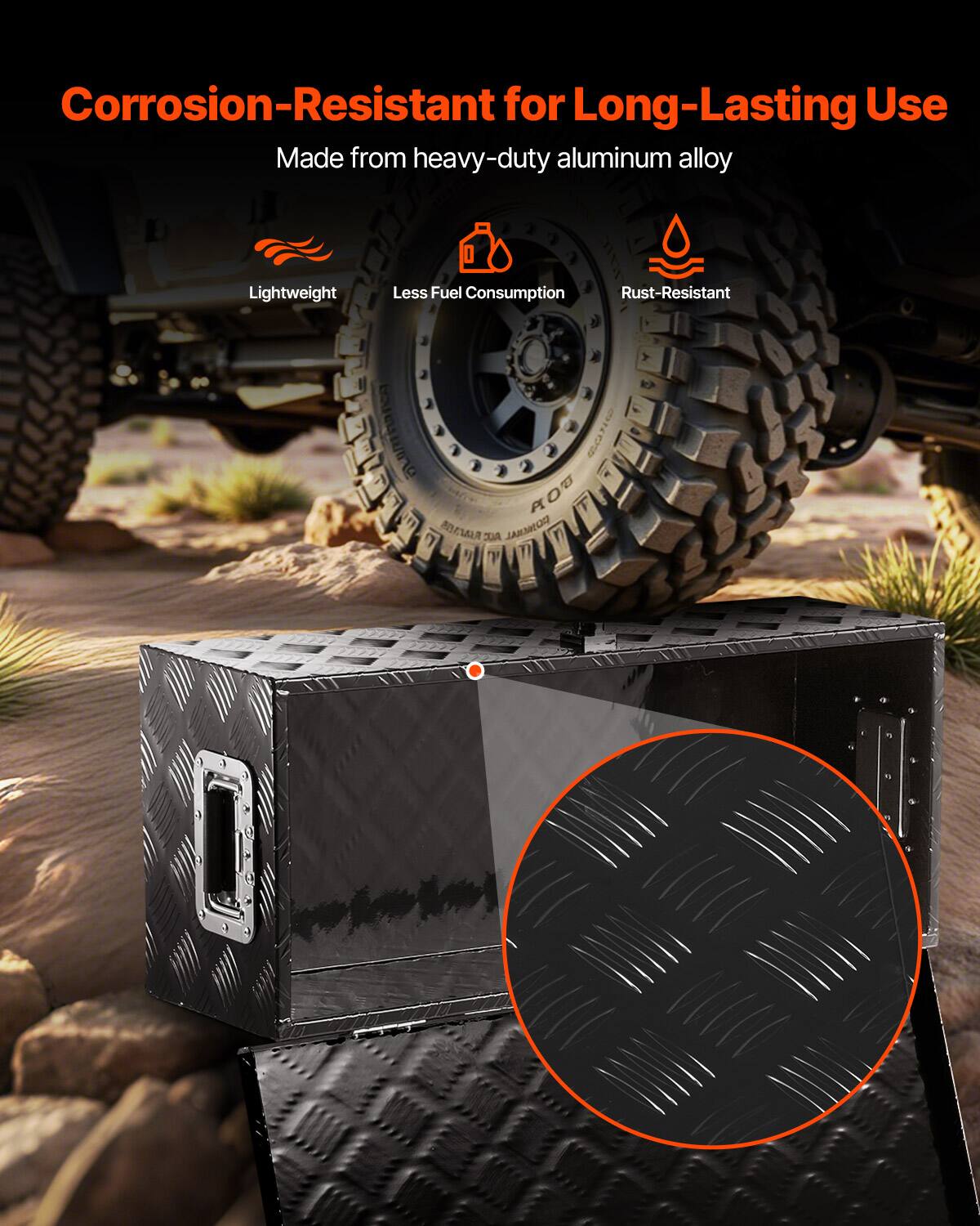 Corrosion-Resistant for Long-Lasting Use  
Made from heavy-duty aluminum alloy  

- Lightweight  
- Less Fuel Consumption  
- Rust-Resistant  

Lbance 109 POB 7 AR AUC RONGHAL