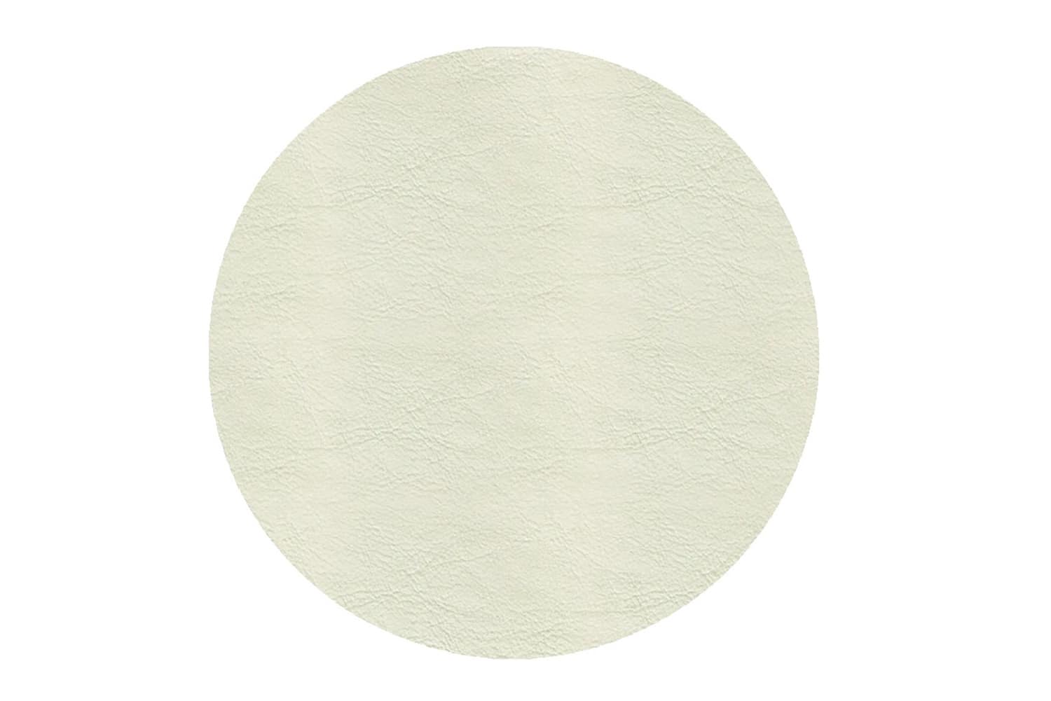 Frieling - Davanti by Mattola Placemats Set of 6, Round 15 Inch Indoor Outdoor Table Placemats - Ecru