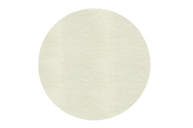 Front. Frieling - Davanti by Mattola Placemats Set of 6, Round 15 Inch Indoor Outdoor Table Placemats, Ecru - Ecru.