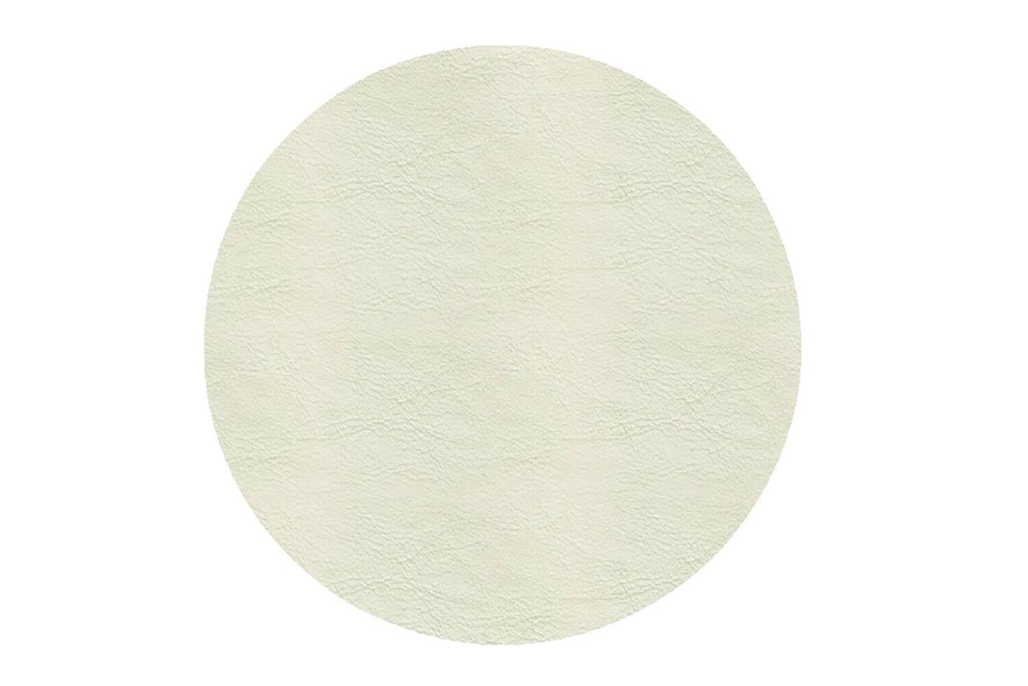 Front. Frieling - Davanti by  Mattola Placemats Set of 6, Round 15 Inch Indoor Outdoor Table Placemats, Ecru - Ecru.