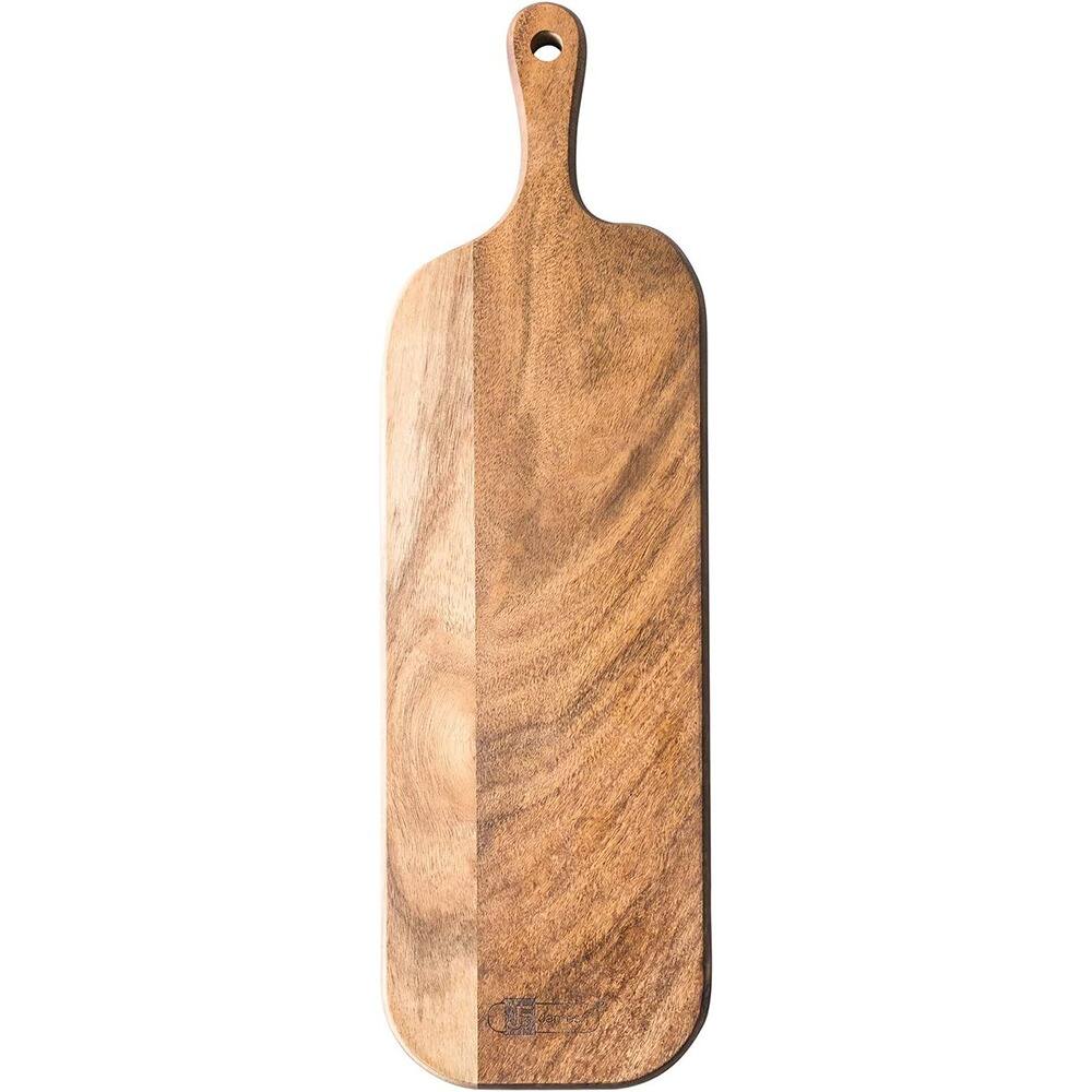 PARKER SLATER - Acacia Wood Cutting Board with Handle, 16" Serving & Cheese Board