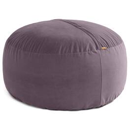 Jaxx - 5 Foot Saxx - Large Round Bean Bag Chair for Adults - Lush Velvet Purple