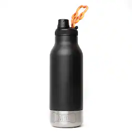 Asobu - Barkey 32-Oz 3-in-1 Water Bottle with Removable Dog Bowl and Food Compartment - Black