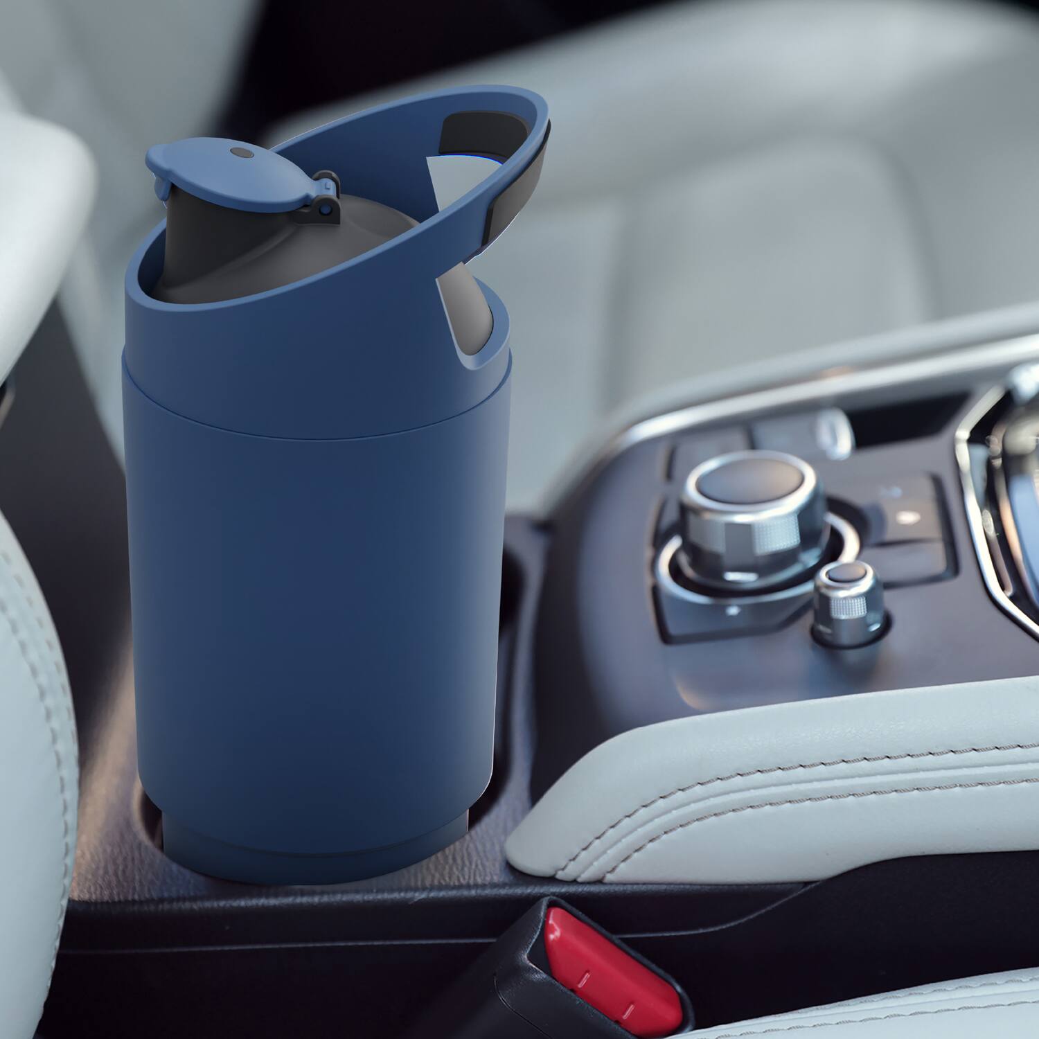 Alt View 4. Asobu - 32-Oz Cosmic Insulated Water Bottle - Slate Gray.