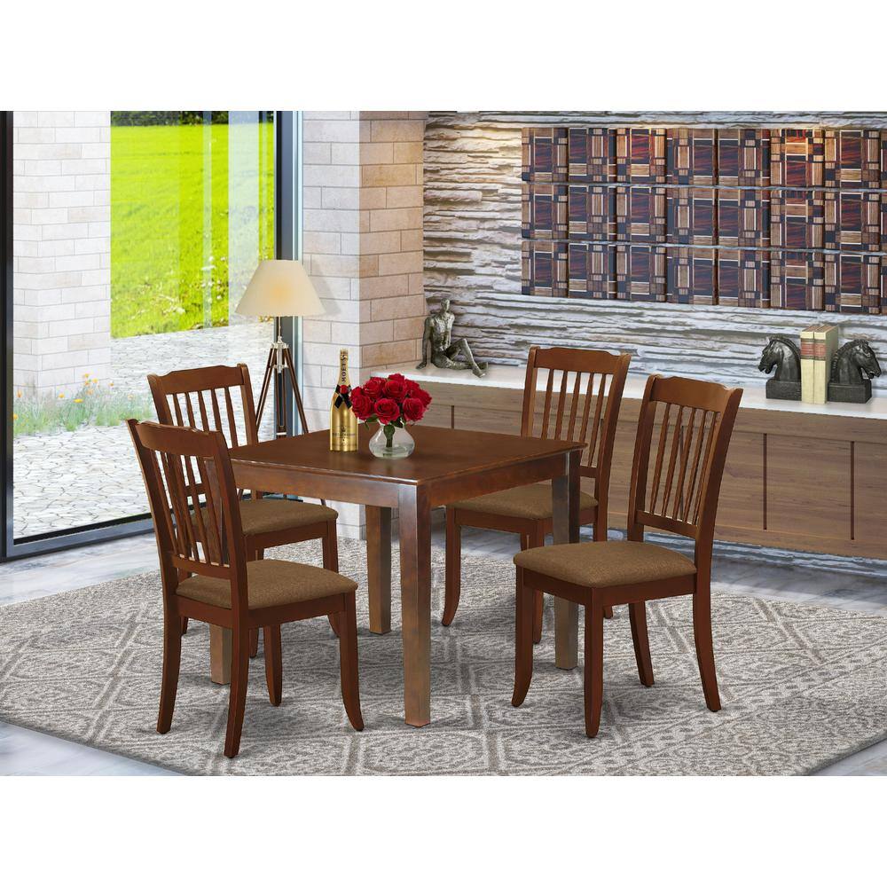 Left. East West Furniture - Dining Room Set Mahogany - Brown.