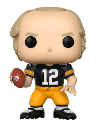 Front. Funko - Pittsburgh Steelers NFL POP Vinyl Figure: Terry Bradshaw (Home).