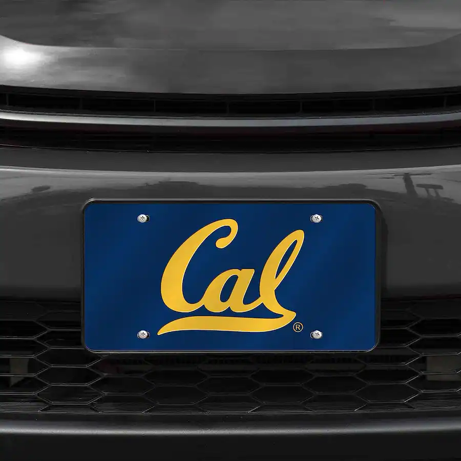 Rico Industries Cal Berkeley Bears Blue Mirrored Laser Cut License ...