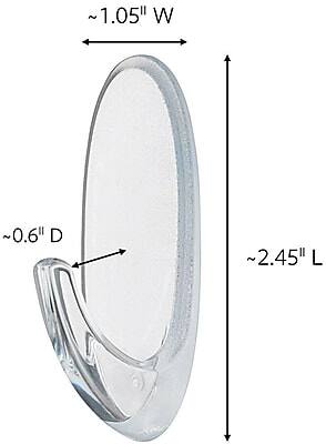~1.05" W  
~0.6" D  
~2.45" L