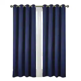 RT Designers Collection - Anchorage Blackout Grommet Curtain Panel 54" x 84" - Navy blue
