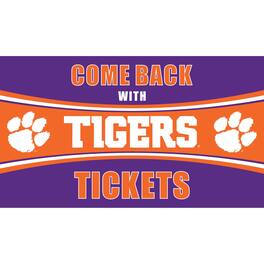 Evergreen Enterprises - Clemson Tigers 28" x 16" Come Back With Tickets Door Mat - Multicolor