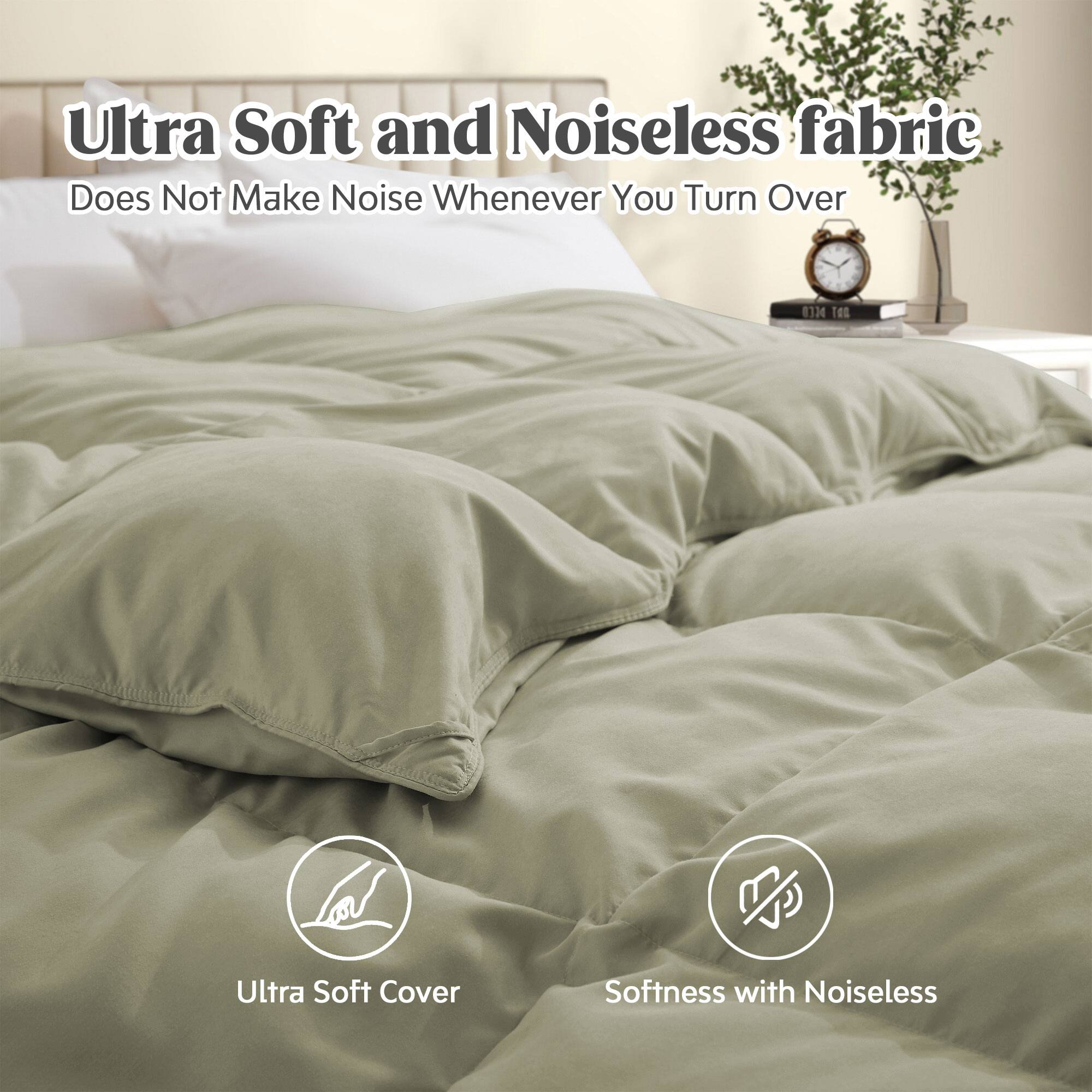 Ultra Soft and Noiseless fabric Does Not Make Noise Whenever You Turn Over - 1 . M Tes, Ultra Soft Cover, Softness with Noiseless