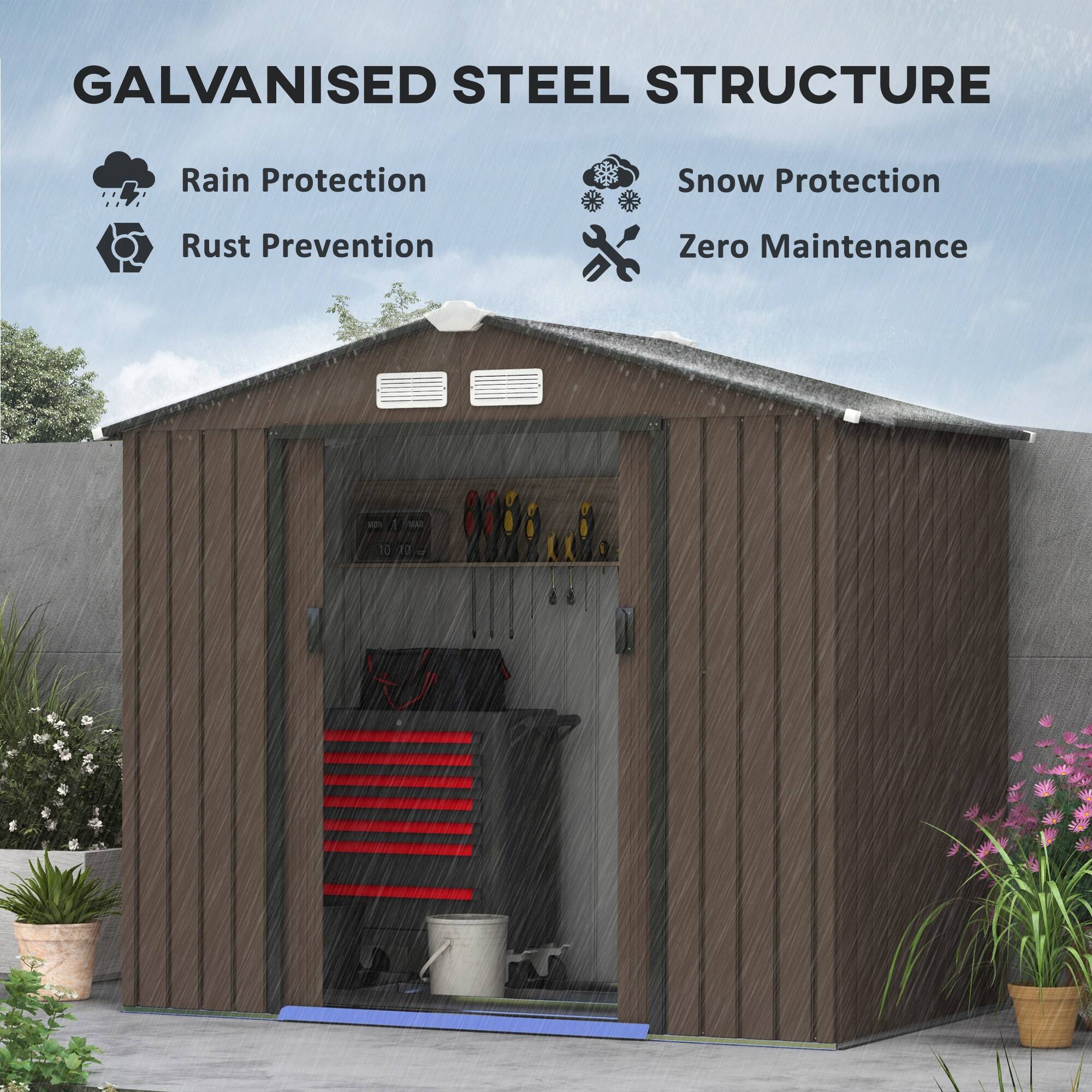 GALVANISED STEEL STRUCTURE, Rain Protection, Snow Protection, Rust Prevention, Zero Maintenance