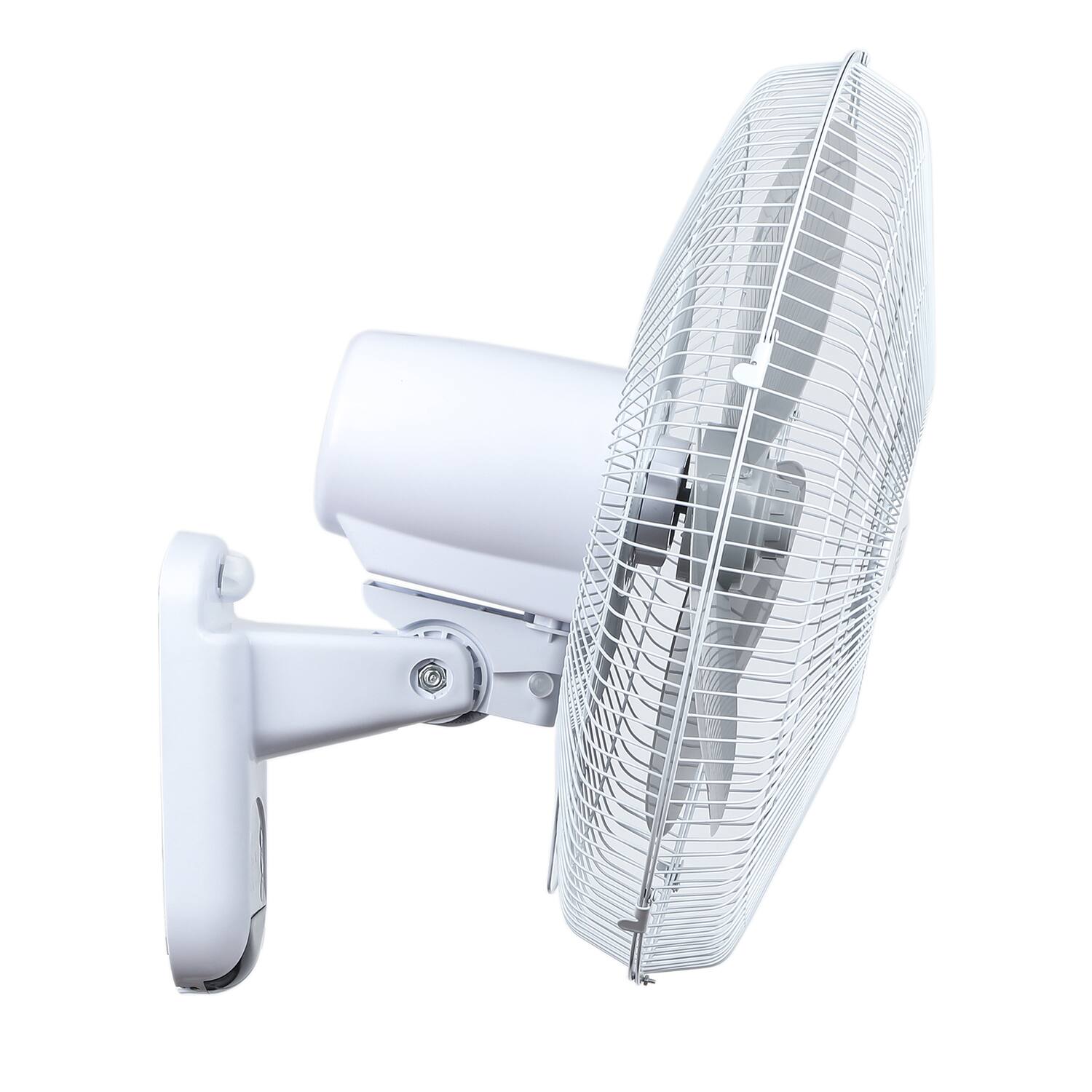 Alt View 9. Black+Decker - BLACK+DECKER 16" Wall Fan with Remote Control, Oscillating Fan with 3 Speed Settings - White.