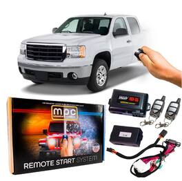 MPC - Remote Start Keyless Entry For 2007 GMC Sierra 1500, 2500, 3500 - Semi-Plug-n-Play - Black