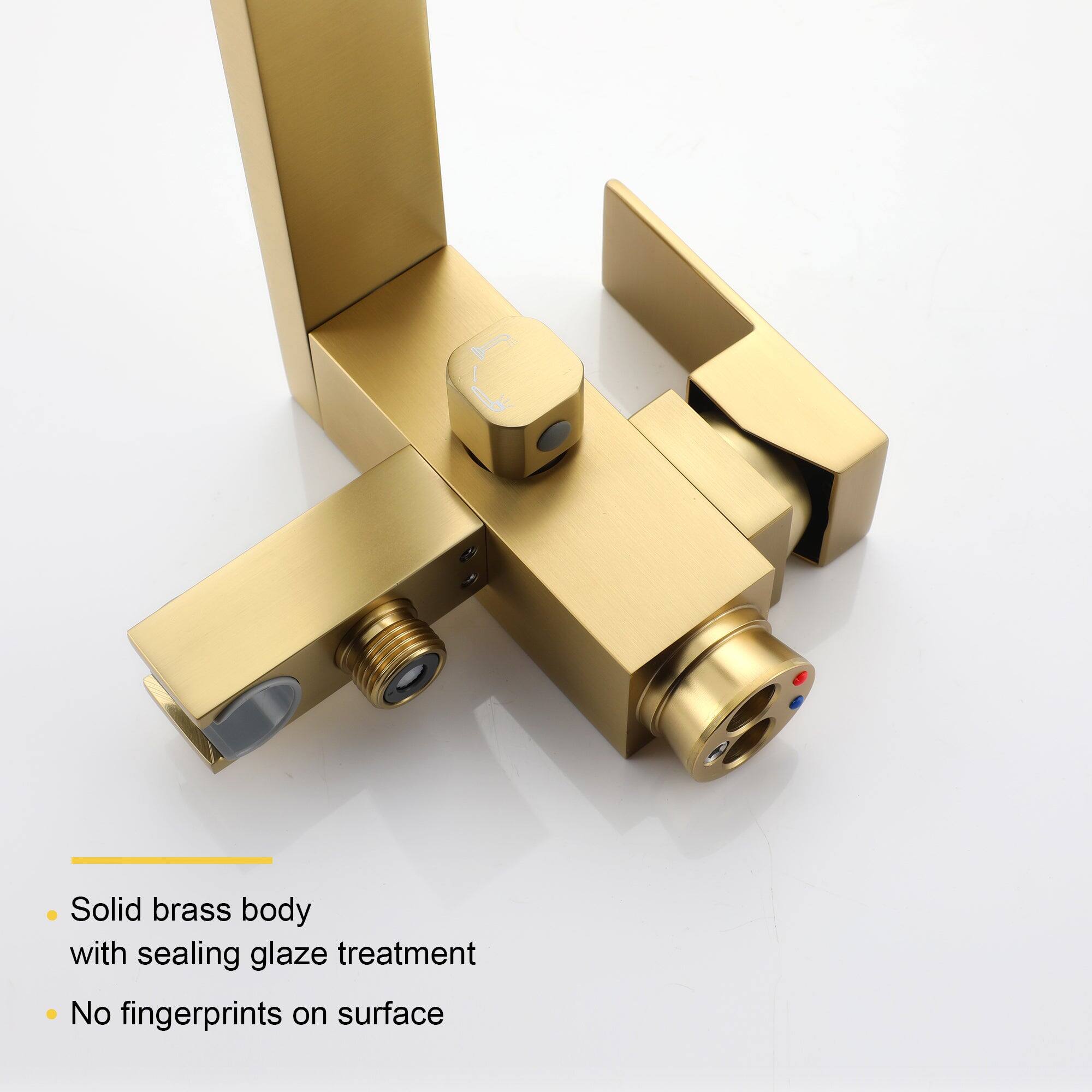 Solid brass body with sealing glaze treatment

No fingerprints on surface