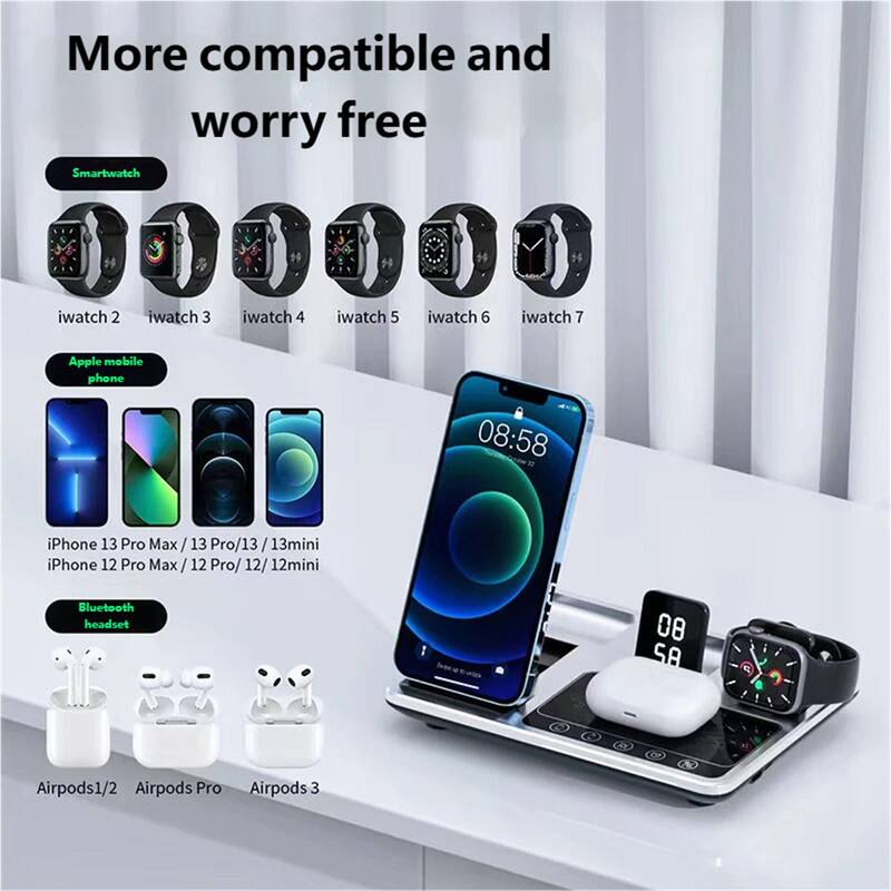 More compatible and worry free

Smartwatch
- iwatch 2
- iwatch 3
- iwatch 4
- iwatch 5
- iwatch 6
- iwatch 7

Apple mobile phone
- iPhone 13 Pro Max / 13 Pro / 13 / 13 mini
- iPhone 12 Pro Max / 12 Pro / 12 / 12 mini

Bluetooth headset
- Airpods 1/2
- Airpods Pro
- Airpods 3