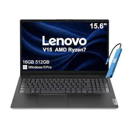 15.6" Lenovo V15 AMD Ryzen7 16GB 512GB Windows 11 Pro