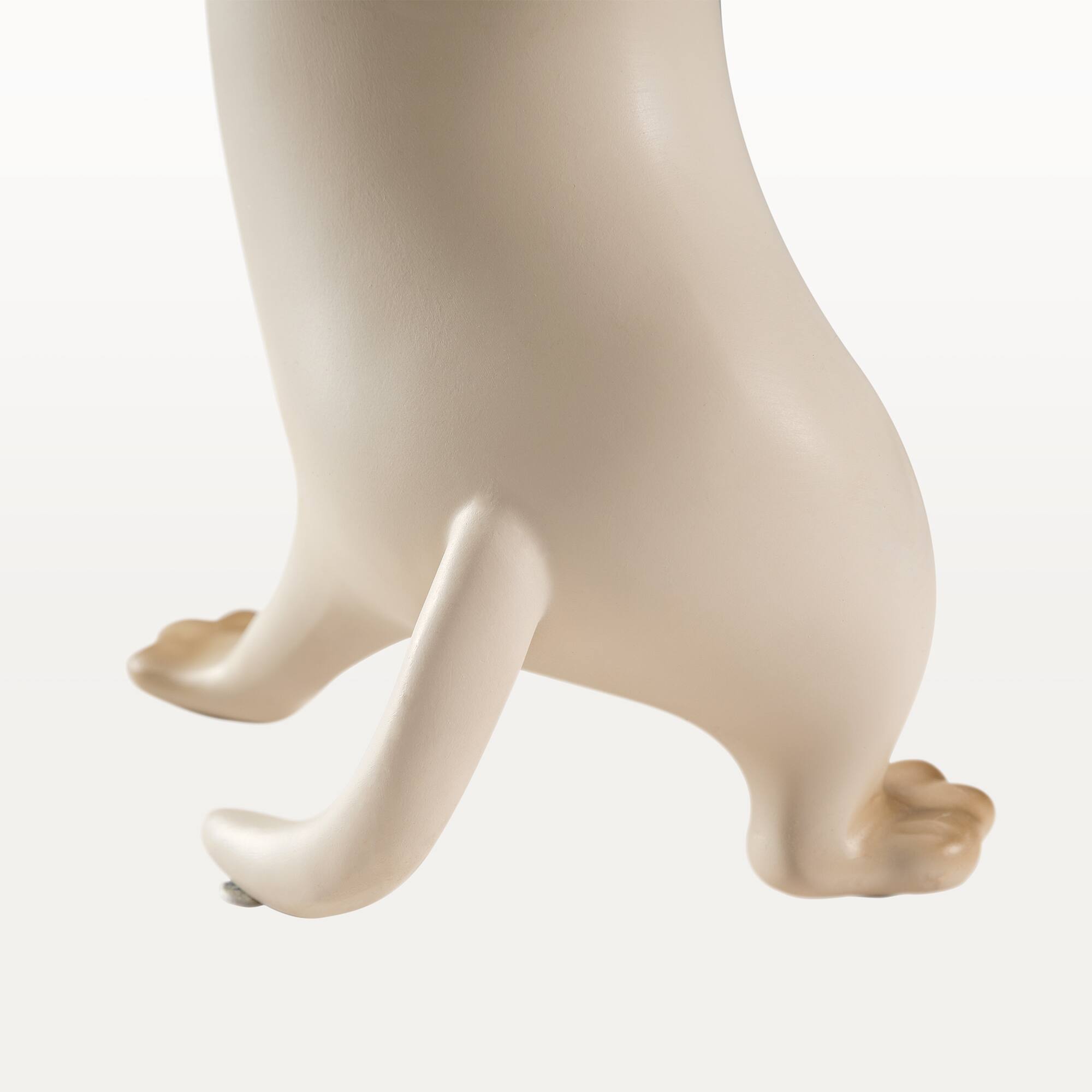 Alt View 5. Eureka Ergonomic - 23" 3D Cat Shaped Side Table with Dual Storage Trays - White.