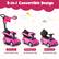 3-in-1 Convertible Design
Push Car
18-24 Months Old
Walking Car
24-30 Months Old
Ride on Car
30-36 Months Old