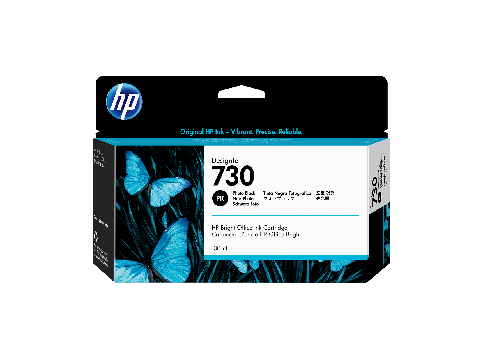 HP - 730 130-ml Photo Black DesignJet Ink Cartridge, P2V67A