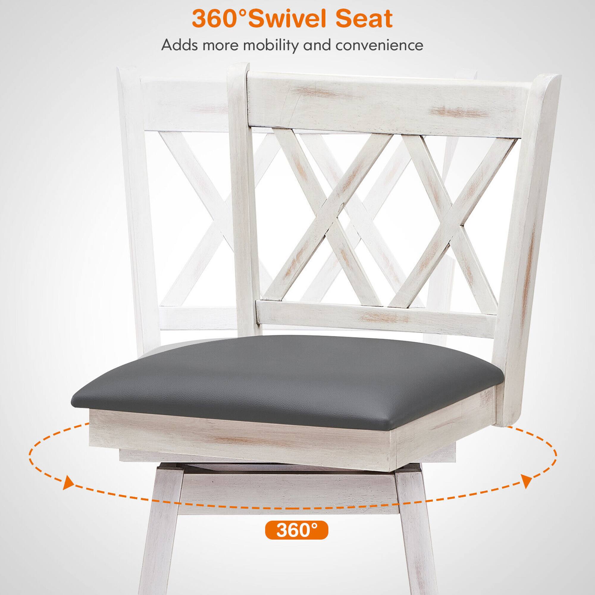360° Swivel Seat, Adds more mobility and convenience, 360°