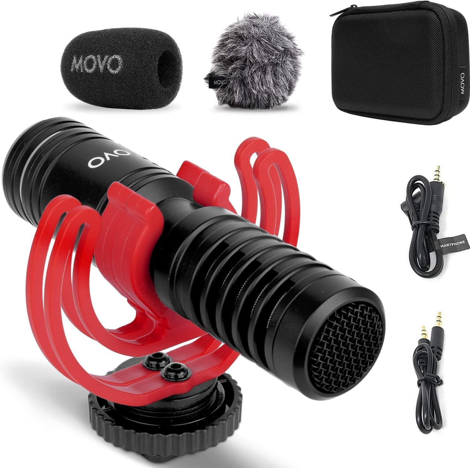 MOVO - VXR10-PRO Supercardioid Shotgun Microphone for Cameras and Smartphones