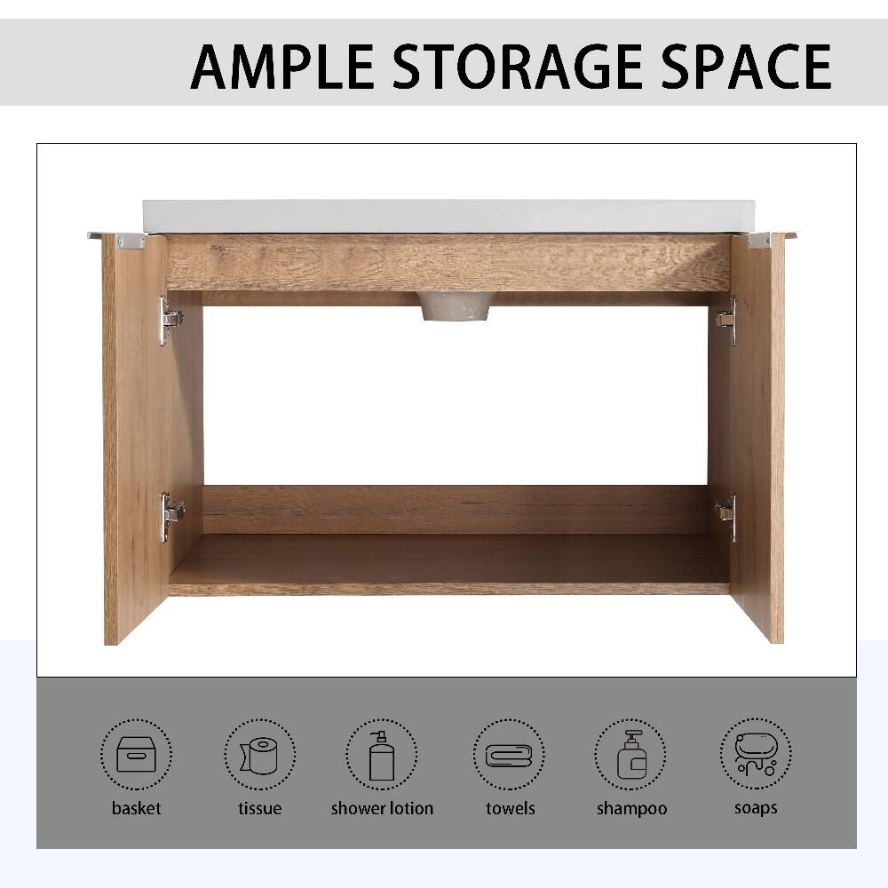AMPLE STORAGE SPACE

- basket
- tissue
- shower lotion
- towels
- shampoo
- soaps