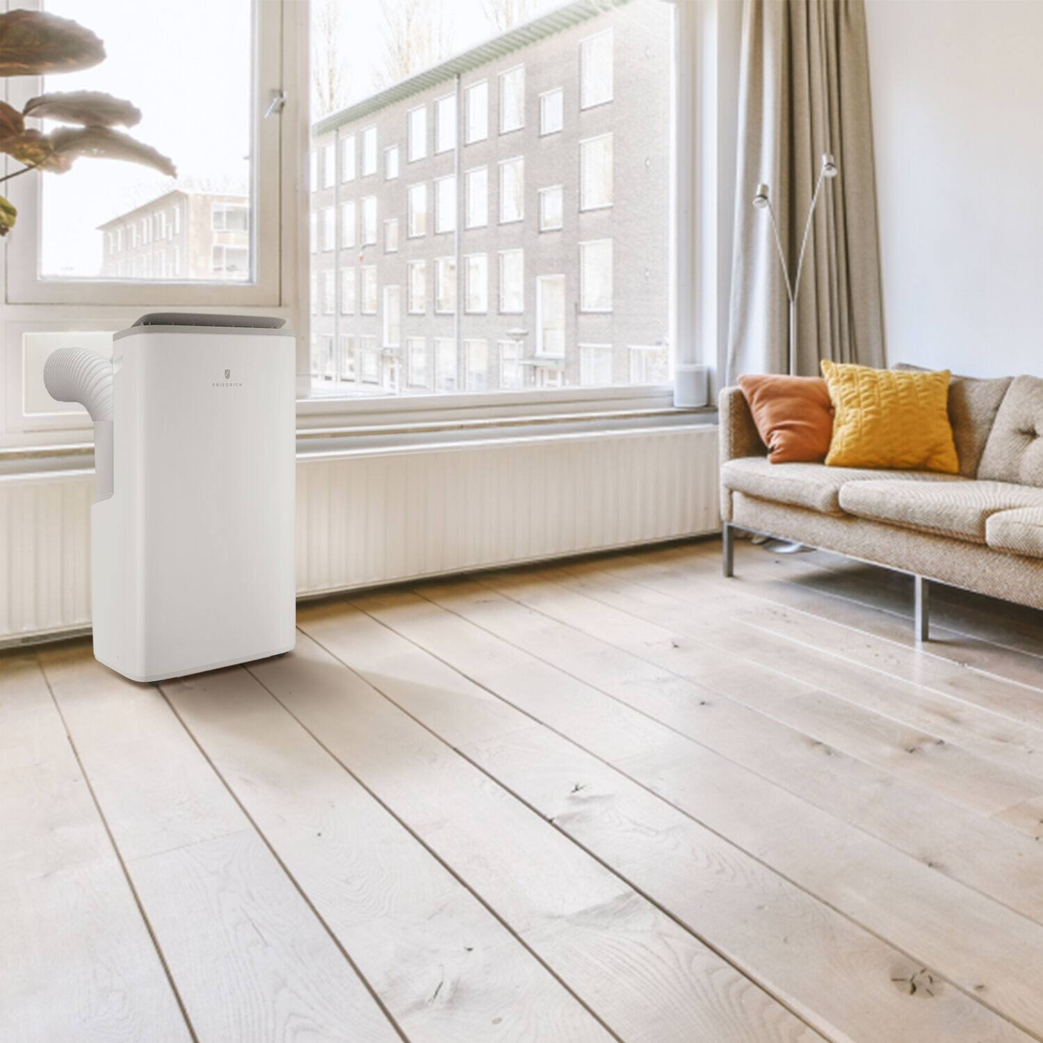 Alt View 23. Friedrich - 16000 BTU Portable, Inverter, Heat/Cool - White - White.