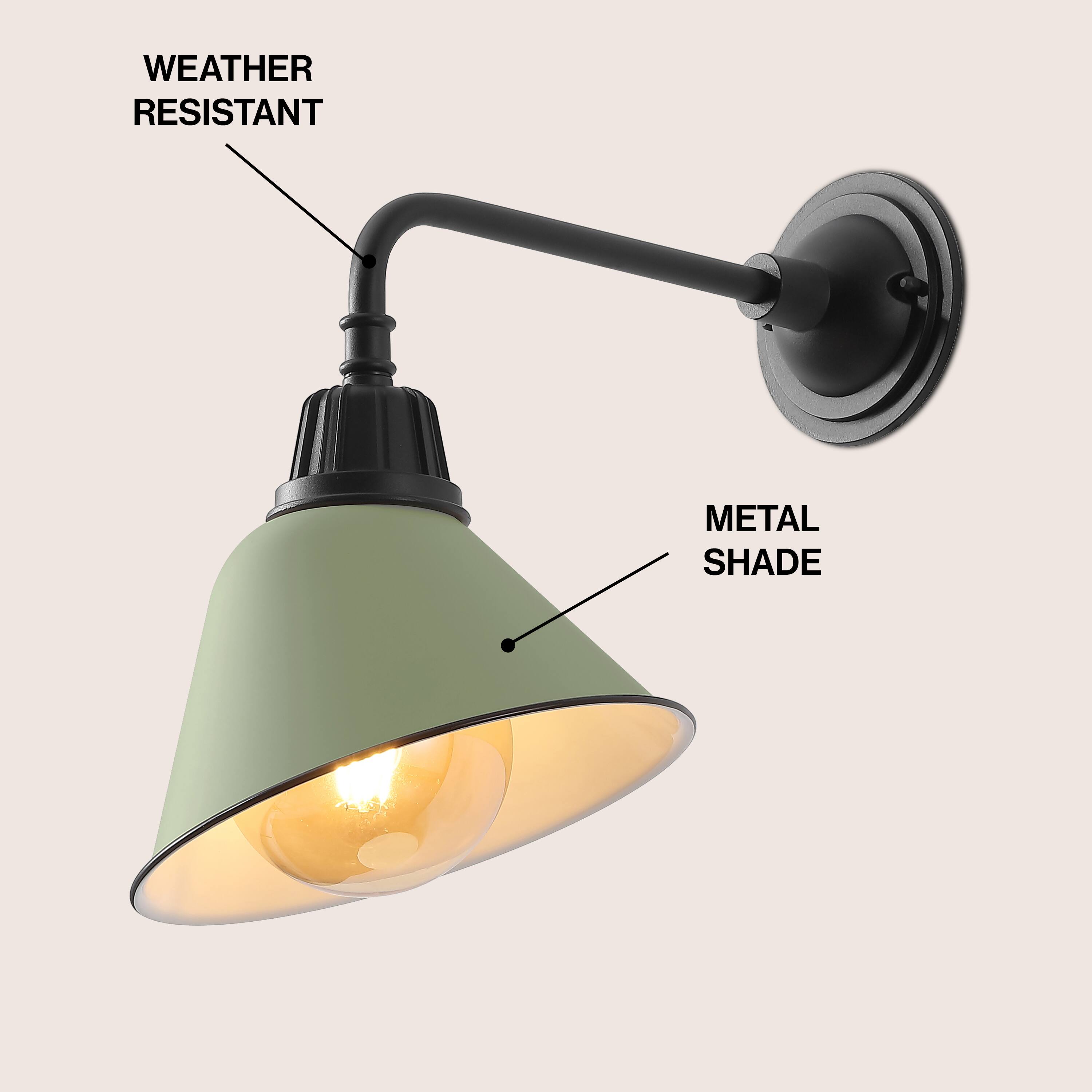 WEATHER RESISTANT METAL SHADE