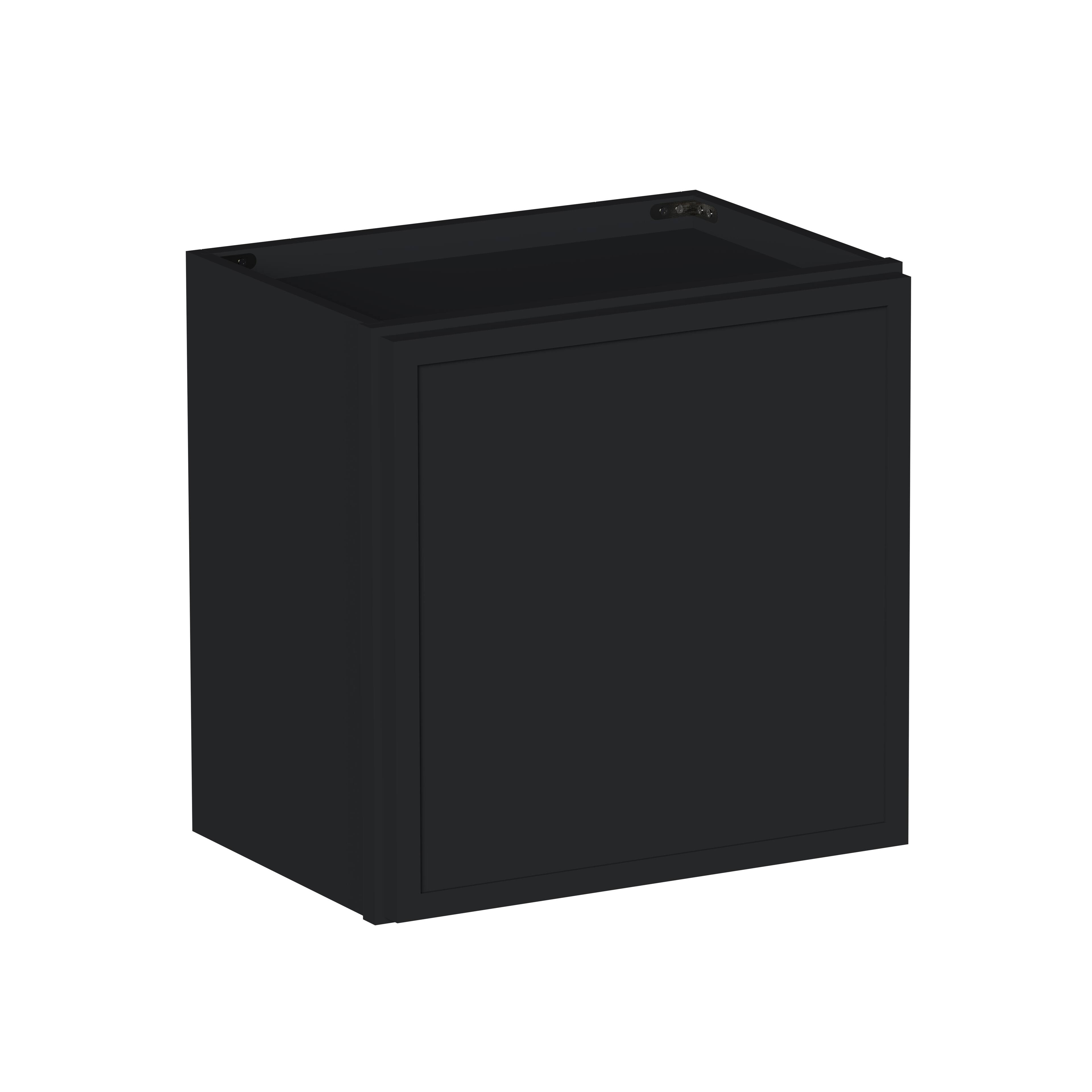 Boyel Living - 18-in W x 18-in H x 12-in D Shaker RTA Kitchen Wall Cabinet with Soft-Close - Black