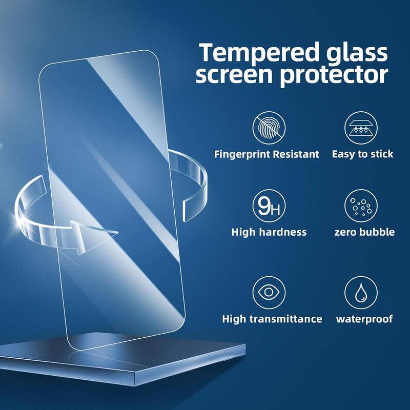 Tempered glass screen protector

- Fingerprint Resistant
- Easy to stick
- 9H High hardness
- Zero bubble
- High transmittance
- Waterproof