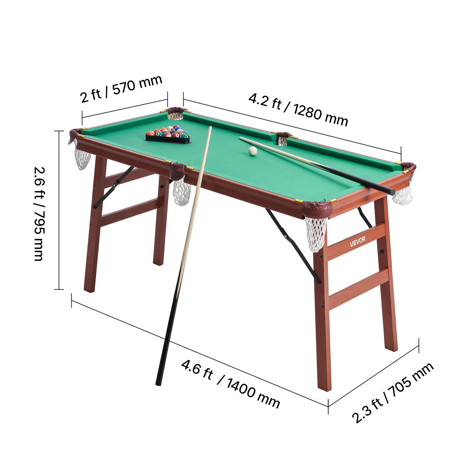 - 2 ft / 570 mm
- 4.2 ft / 1280 mm
- 2.6 ft / 795 mm
- 4.6 ft / 1400 mm
- 2.3 ft / 705 mm