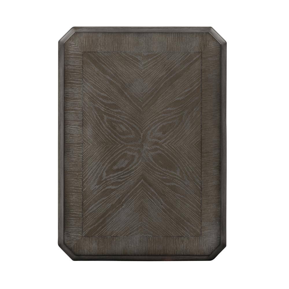 Angle. Liberty Furniture Industries - Magnolia Manor Chair Side Table in Antique White - White.