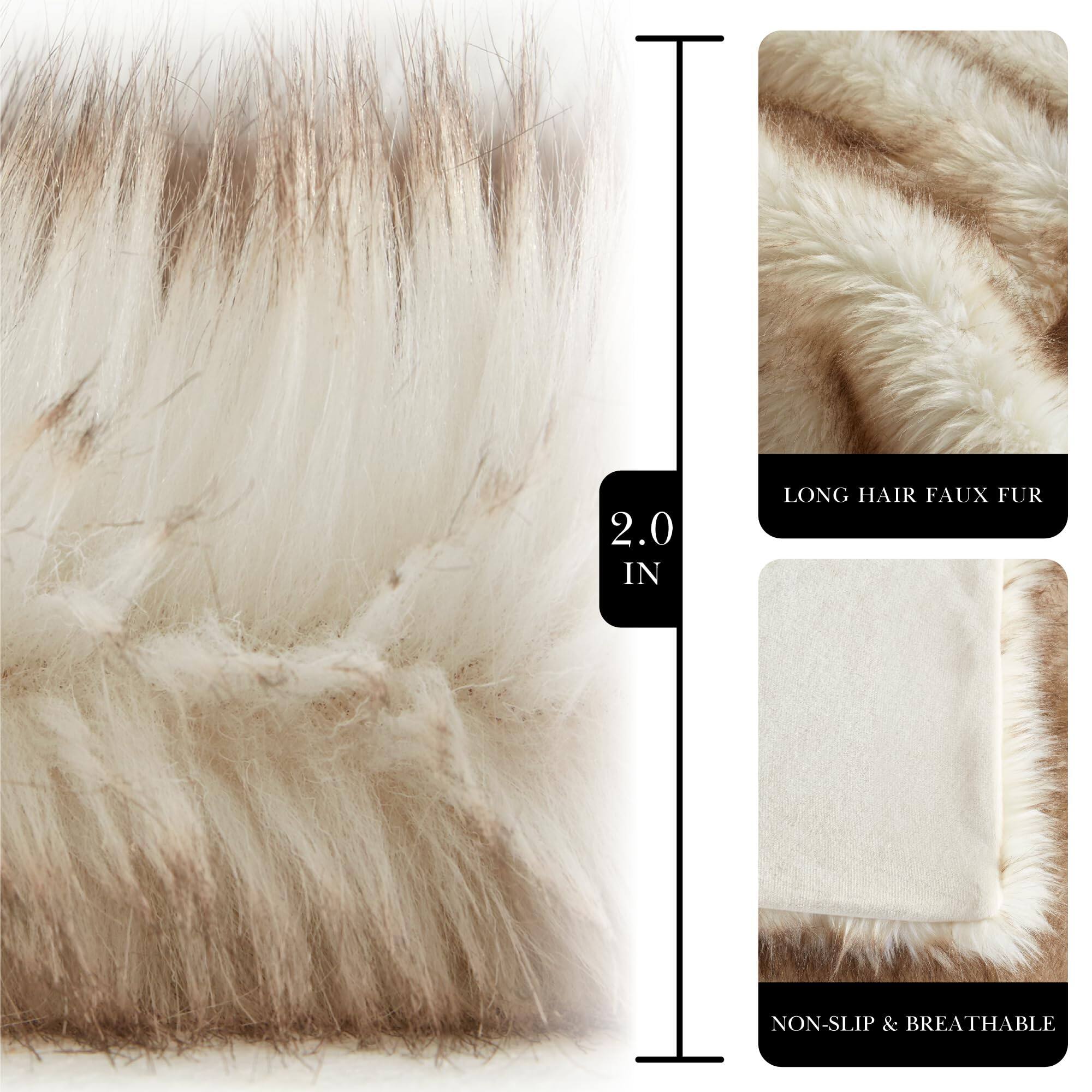 2.0 IN LONG HAIR FAUX FUR  
NON-SLIP & BREATHABLE