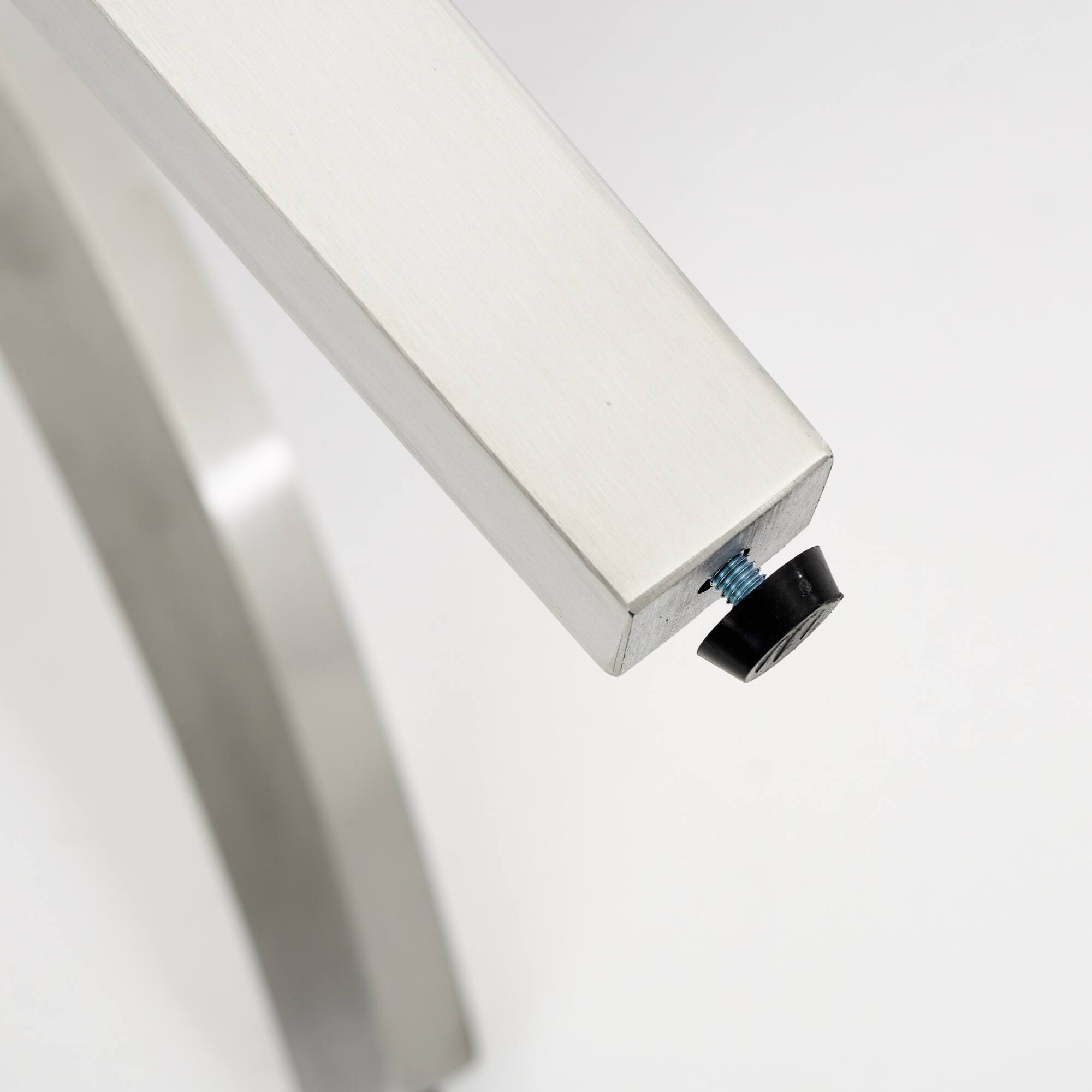 Alt View 4. GOODSILO - Modern Upholstered Dining Chairs Set of 2 with Curved Backrest and Stainless Steel Legs - Gray.