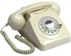 Front. PopMarket - GPO Retro GPO746IVR 746 Desktop Rotary Dial Telephone - Ivory - EQUIPMENT - Multicolor.