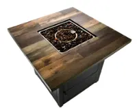 Mr. Bar-B-Q - Harris Fire Pit - Black - Front_Zoom