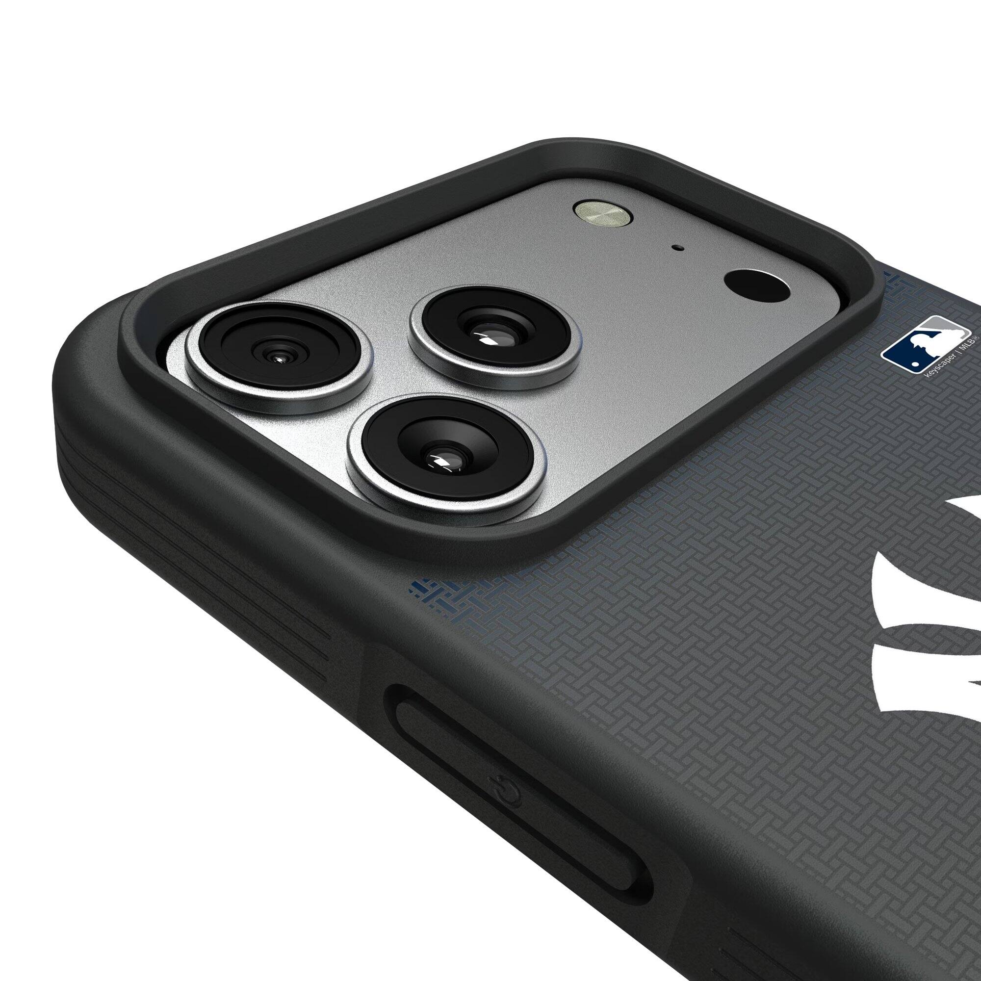 Alt View 2. Keyscaper - New York Yankees Bump Case with 8.2ft Drop Protection - 13 mini - Black.