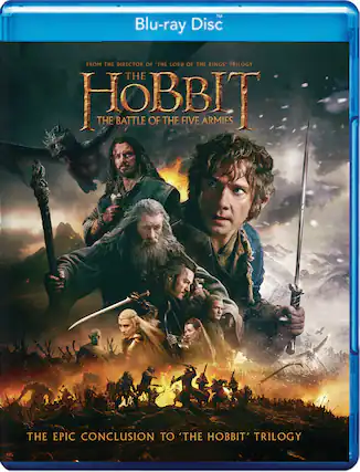 Front. The Hobbit: The Battle of Five Armies - BluRay.