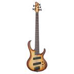 Front. Ibanez - Ibanez BTB705LM BTB 5-String Electric Bass Multiscale,Natural Browned Burst Flat.