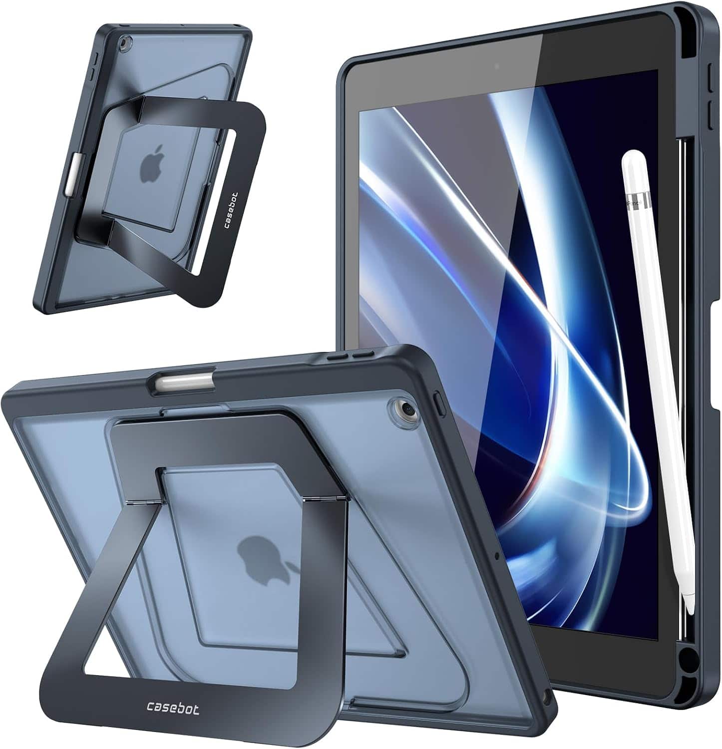 Fintie - Case for iPad 9th / 8th / 7th Generation 10.2 Inch | Shockproof Slim Frosted Hard Back Cover Multi-Angle Viewing - Black price history on PriceWatchPro