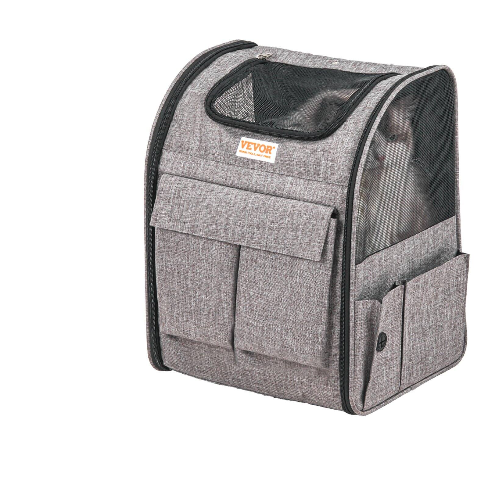 Front. Dexmalle - Dexmalle-For Under 18LBS Rolling Pet Carrier Backpack with Removable Wheels-Grey.