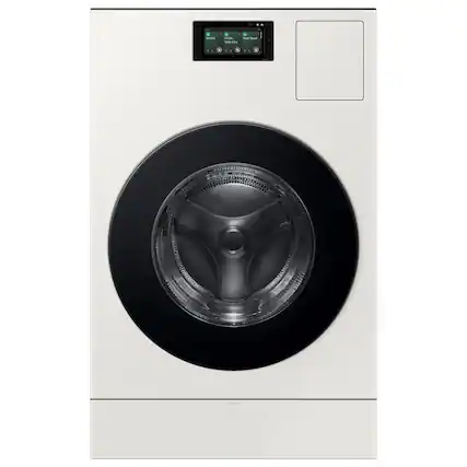Front. Samsung - 5.3 cu. ft. Bespoke AI Laundry Ventless Heat Pump Dryer Combo All-in-One Ultra Capacity Washer with AI Home - Ivory.
