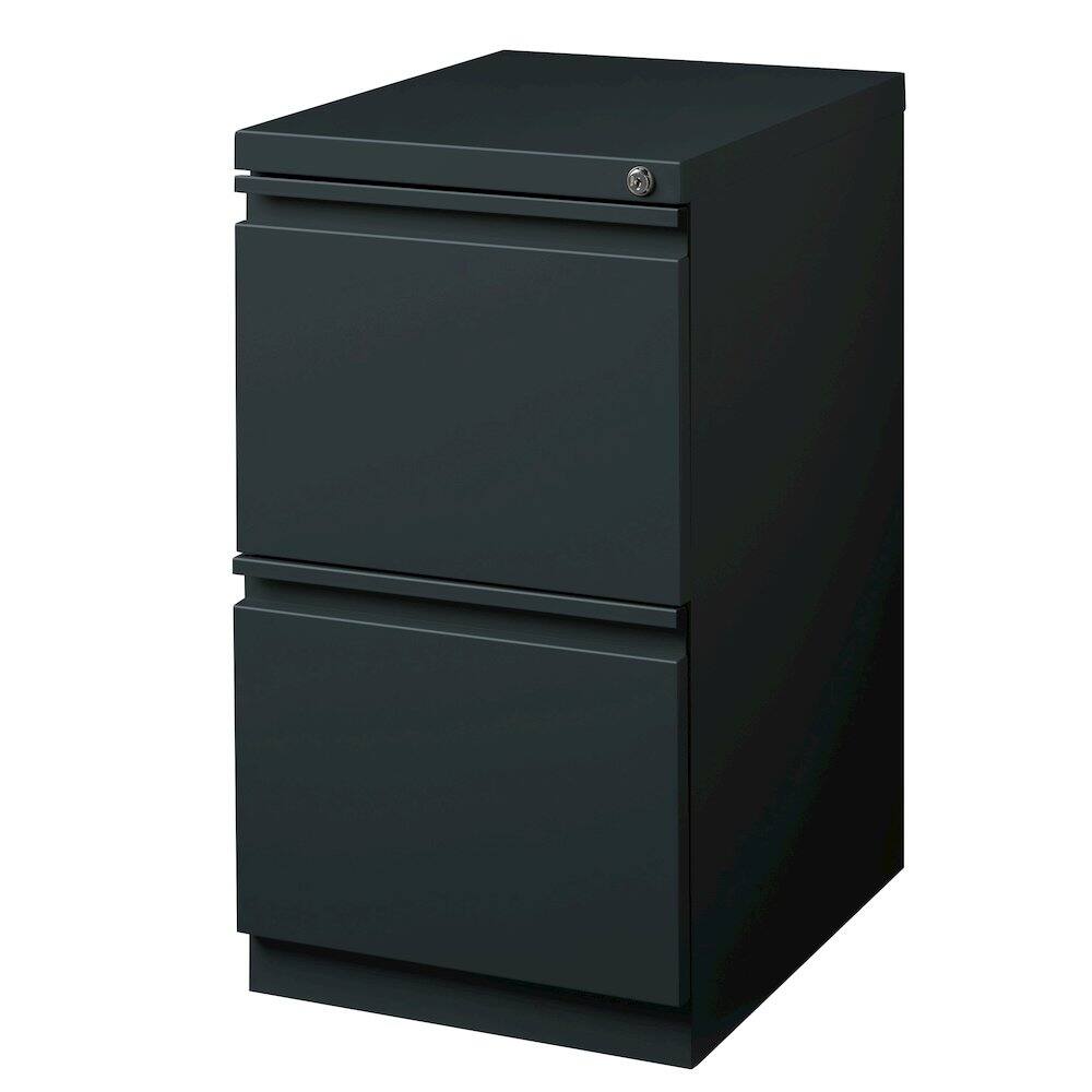 Alt View 3. Hirsh - Hirsh 20" Deep Mobile Pedestal File Cabinet 2 Drawer File-File, Charcoal - Gray.