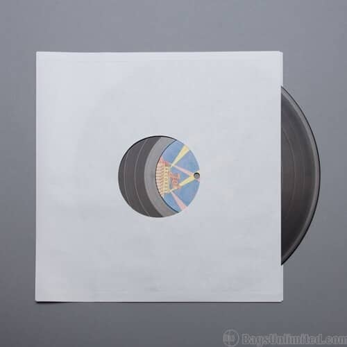 PopMarket - Bags Unlimited S12WR - 12 Inch LP Inner Sleeve - Center Hole - 100 Cnt (White) - BAGS / SLEEVES - Multicolor