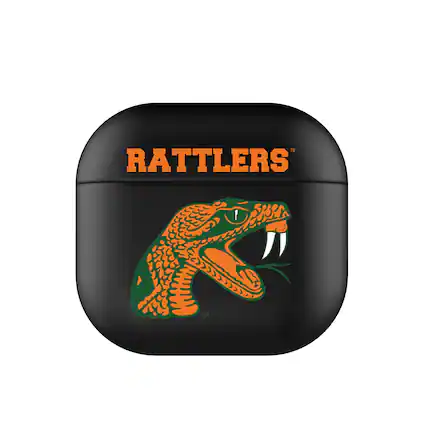Front. Keyscaper - Florida A&M Rattlers Florida A&M Rattlers Insignia AirPods 4th Generation Case Cover - No Size - Black.